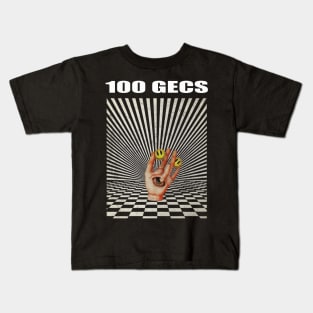 Illuminati Hand Of 100 Gecs Kids T-Shirt